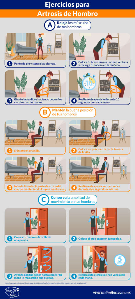 Artritis de hombro: Ejercicios para aliviar el dolor