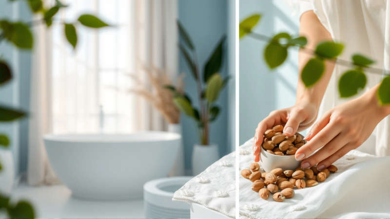 Tranquilidad y cuidado natural en escena