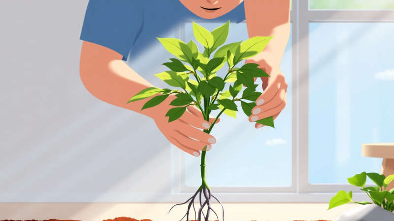 Crecimiento sereno y armonioso en la naturaleza