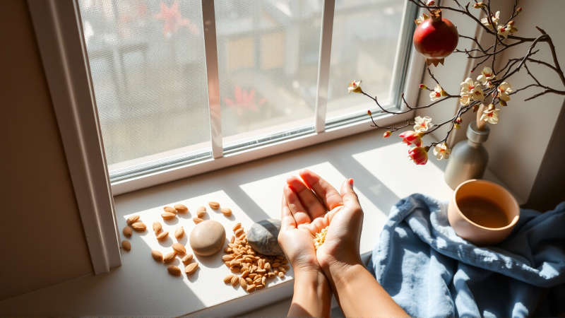 Serenidad natural en un espacio cálido