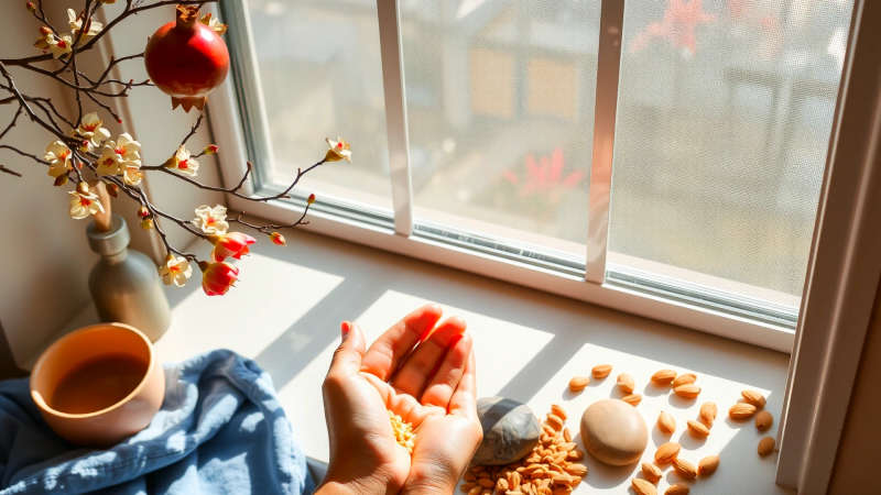 Serenidad natural en un espacio cálido