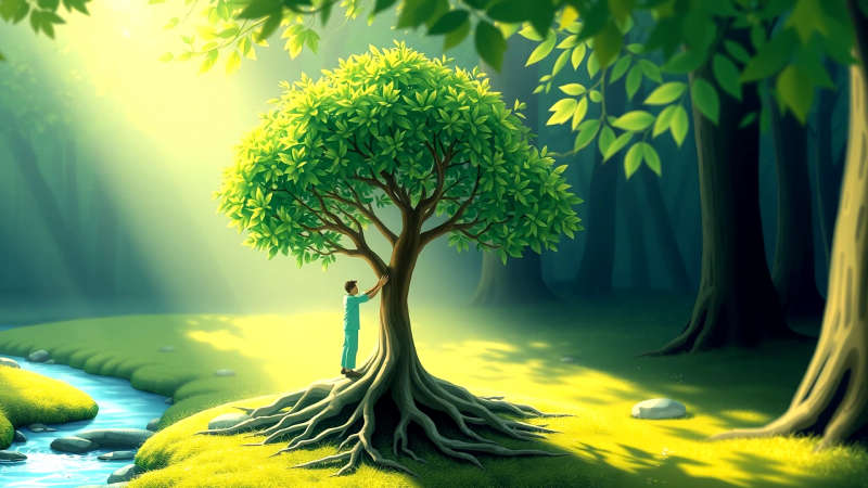 Un bosque sereno transmite equilibrio y paz