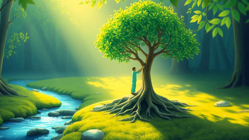 Un bosque sereno transmite equilibrio y paz