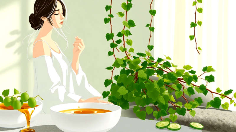 Paz y equilibrio natural en luz cálida