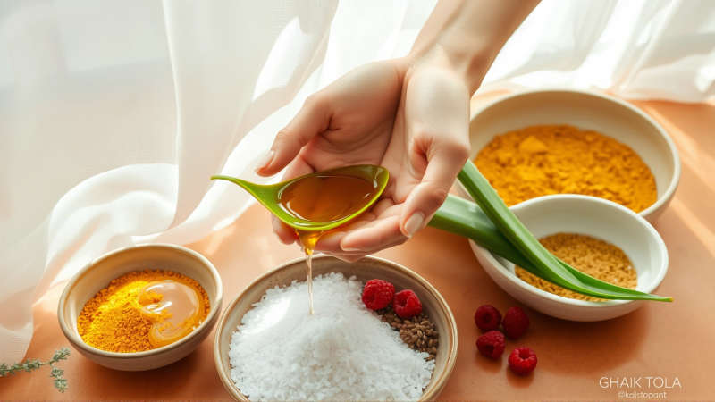 Remedios naturales en un ambiente sereno