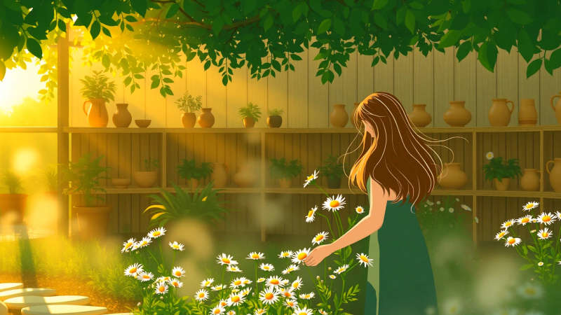 Jardín sereno irradia paz y bienestar