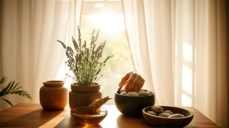 Paz y serenidad natural en un espacio cálido