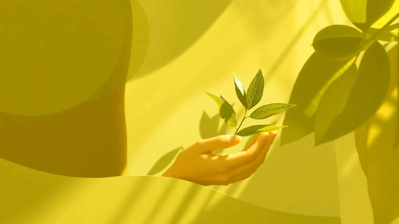 Serena ilustración natural