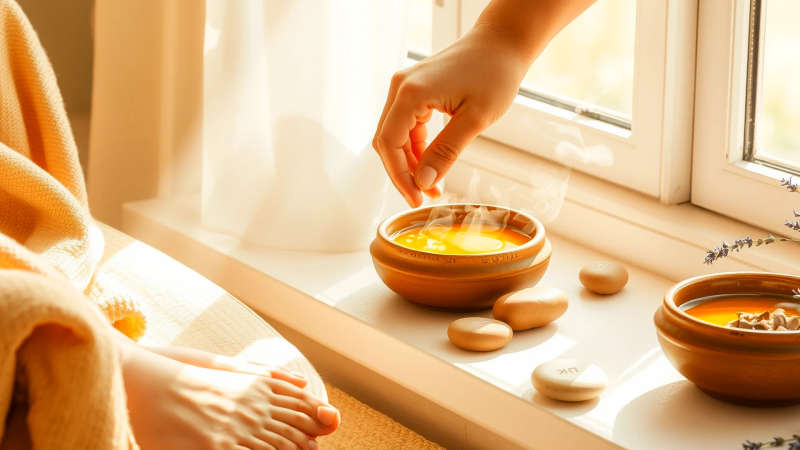 Paz y calma en un ritual sereno