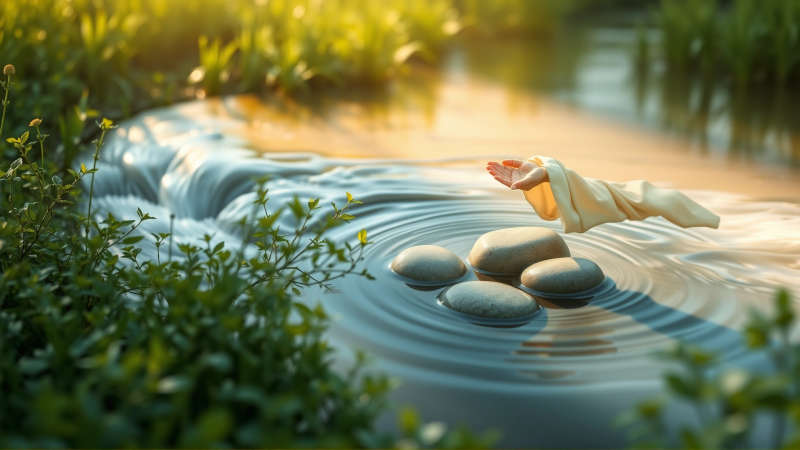 Paz y armonía en un paisaje natural