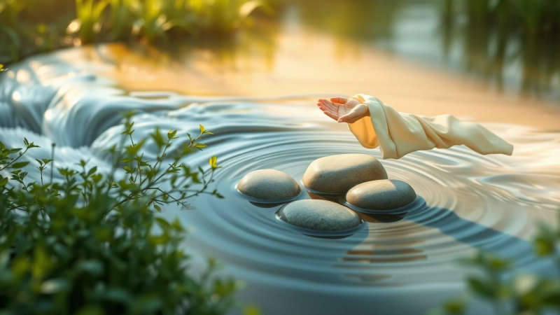 Paz y armonía en un paisaje natural