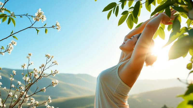 Serenidad natural y bienestar palpable