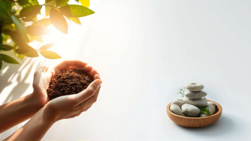 Serenidad natural y cuidado armonioso