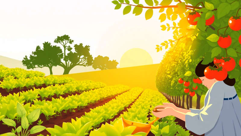 Paz y vida en un jardín natural