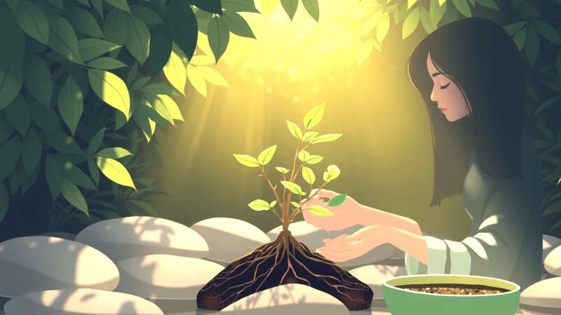 Paz natural y armonía visual florecen