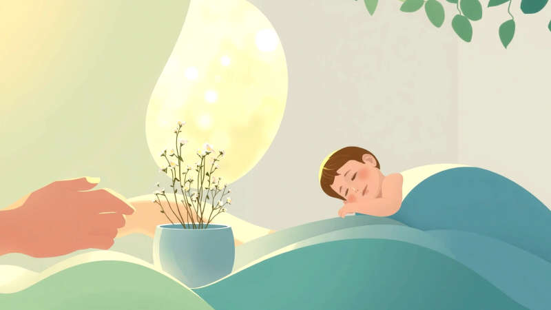 Paz serena y cuidado maternal