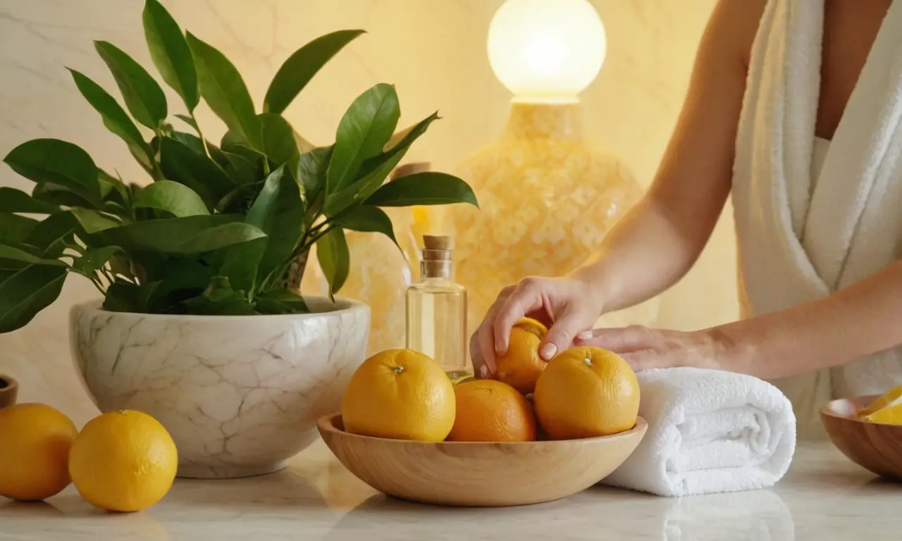 Un oasis de relajación con aromas cítricos y toques naturales