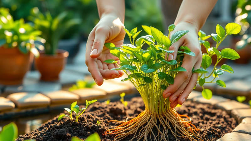 Jardín sereno y armonioso irradia paz