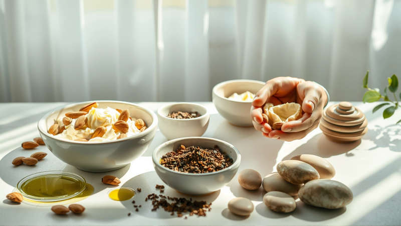 Armonía cálida y serena en la cocina