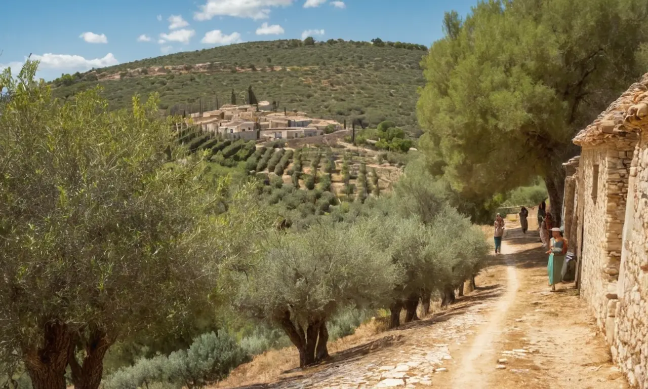 Un pintoresco pueblo español rodeado de naturaleza exuberante