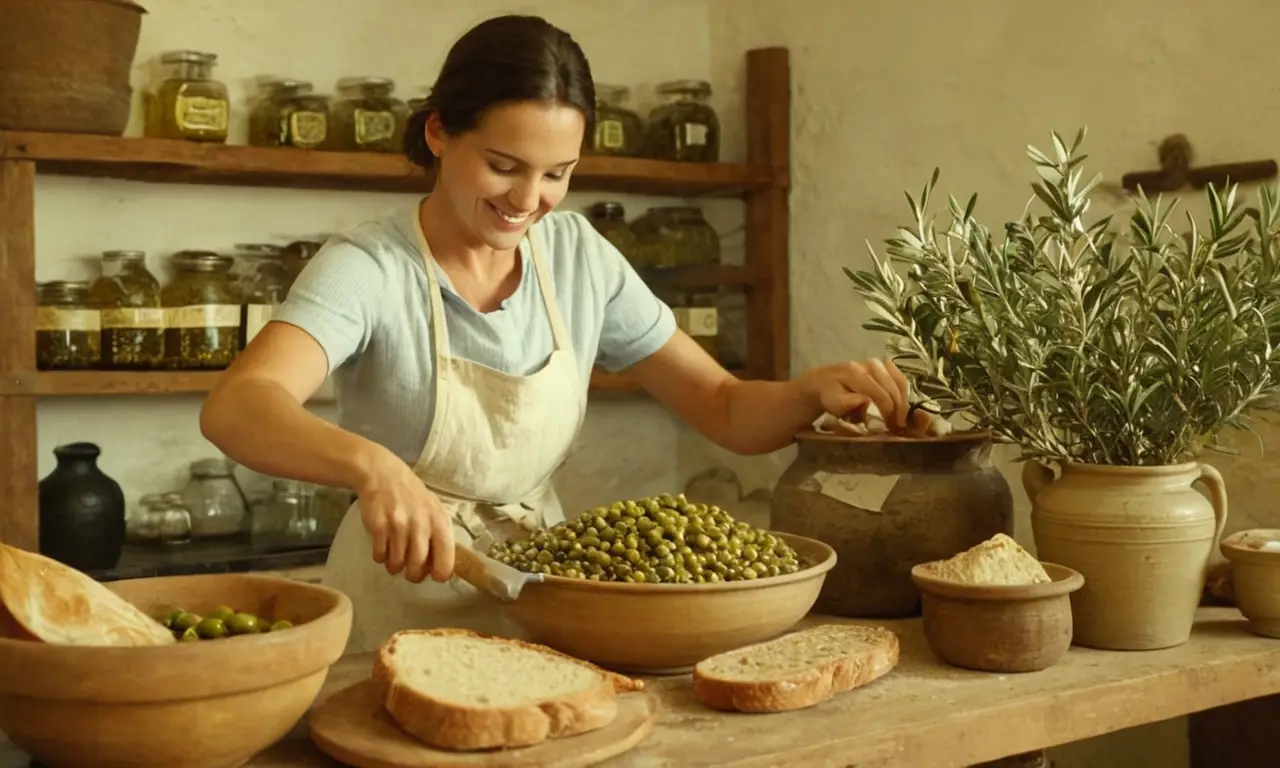Un hogar rústico celebra la cosecha de aceite y el sabor casero