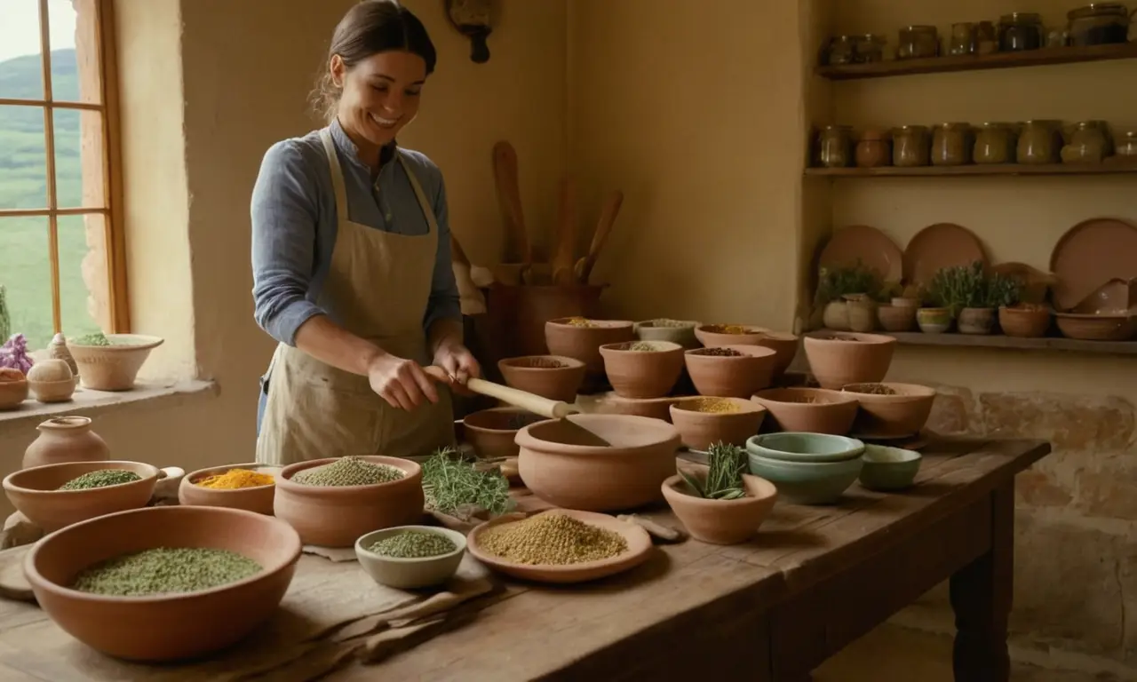 Un idílico hogar rural lleno de vida y creatividad