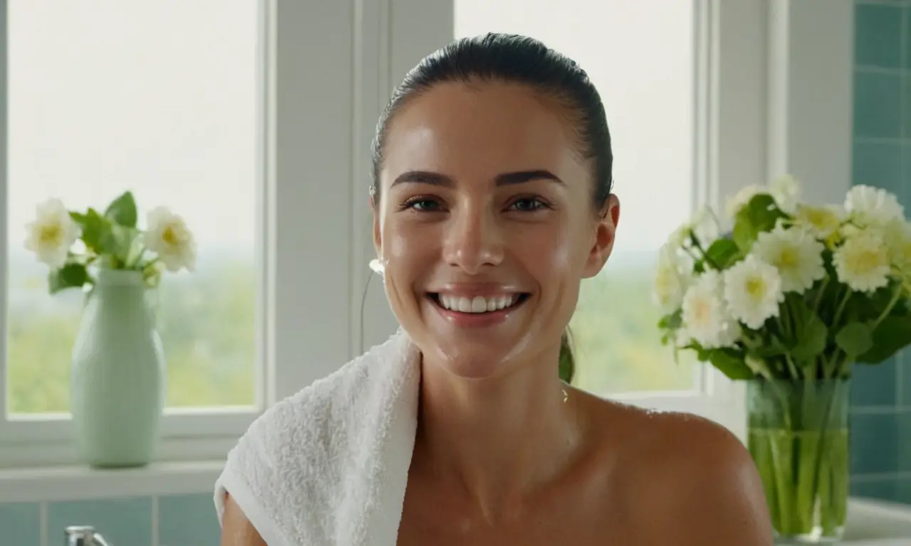 Un ritual de belleza matutino en un baño minimalista