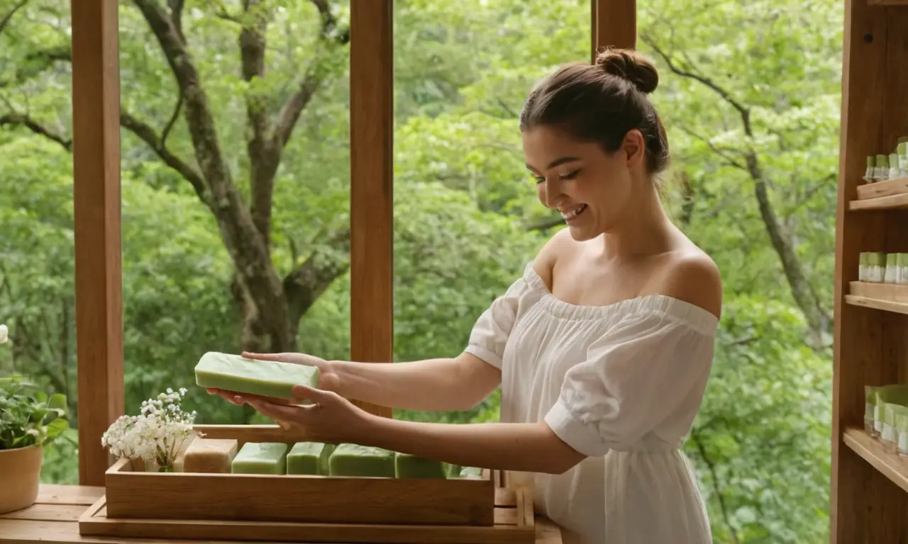 Un baño natural y feliz rodeado de belleza verde