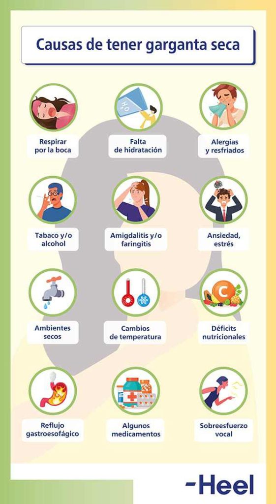 Sequedad de garganta: causas, síntomas y más